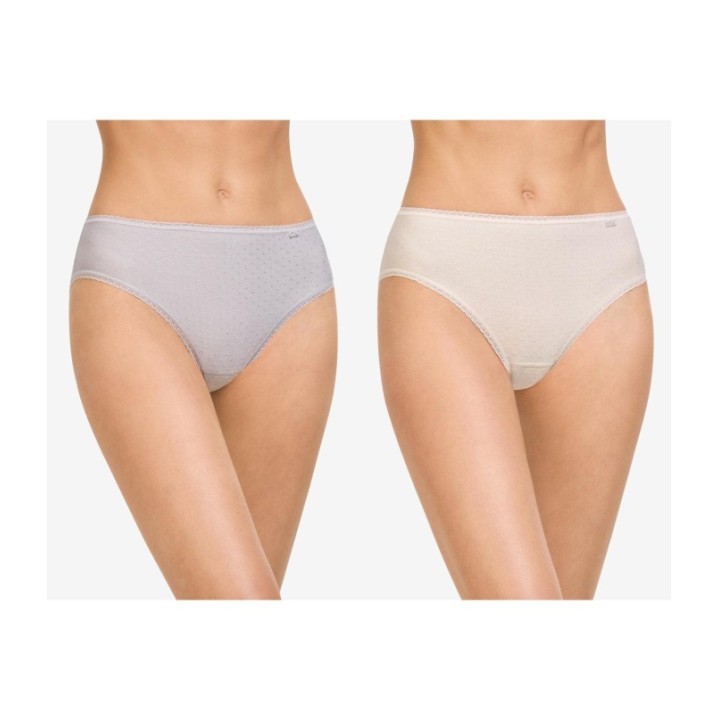 Pack 2 Bragas Midi AVET 32075 Lila/Beige