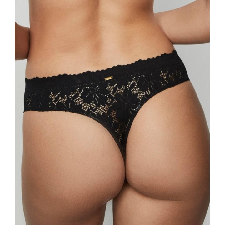 Tanga Selmark 10901 - Sin Costuras con Encaje Floral