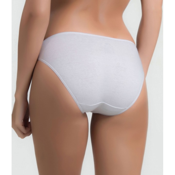 Pack 2 Bragas Bikini DIM UNNO Blanco y Piel