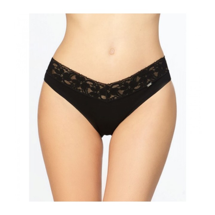Braga bikini AVET 33700 de algodón y encaje ancho