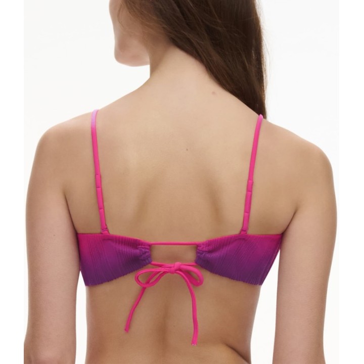 Top Baño Chantelle C12VQ9 Morado - Sin Aros y Copas Extraíbles