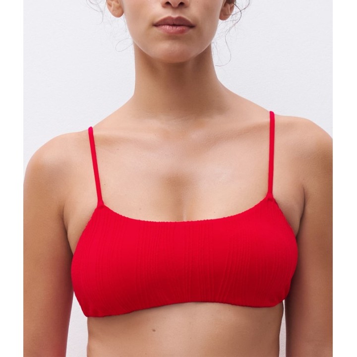Top Baño Chantelle C12VQ9 Rojo - Sin Aros y Copas Extraíbles