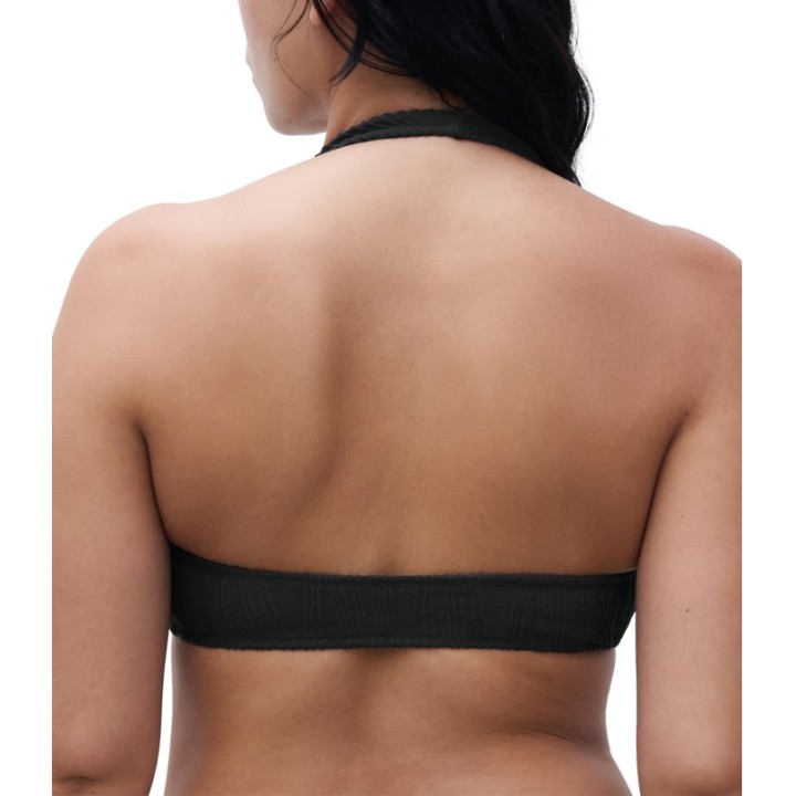 Top Baño Chantelle C12VQA Negro - Sin Aros y Copas Extraíbles