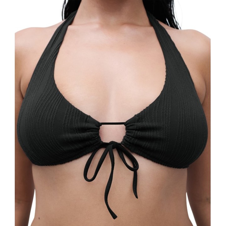 Top Baño Chantelle C12VQA Negro - Sin Aros y Copas Extraíbles