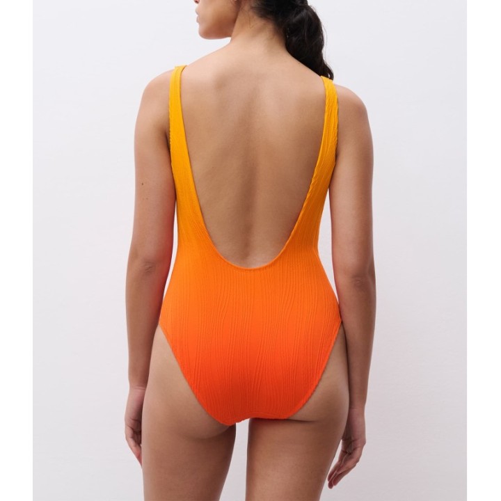 Bañador Chantelle C12VU9 Naranja - Sin Aros y Copas Extraíbles
