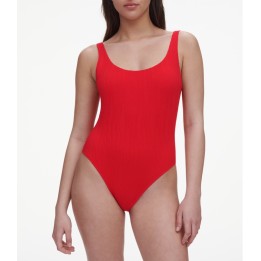 Bañador Chantelle C12VU9 Rojo - Sin Aros y Copas Extraíbles