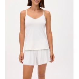 Conjunto Ysabel Mora 10836 Perla - Camiseta y Pantalón Corto con Puntilla