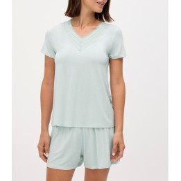 Conjunto Ysabel Mora 10823 Menta - Camiseta y Pantalón Corto