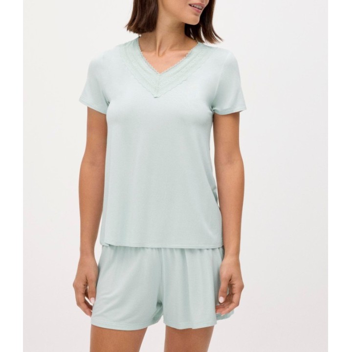 Conjunto Ysabel Mora 10823 Menta - Camiseta y Pantalón Corto