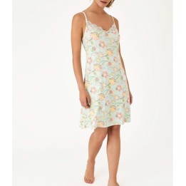 Camisón PROMISE N21251 - Verde Agua Estampado