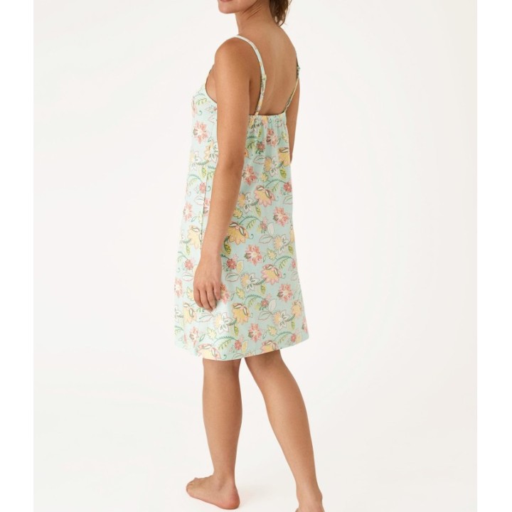 Camisón PROMISE N21251 - Verde Agua Estampado