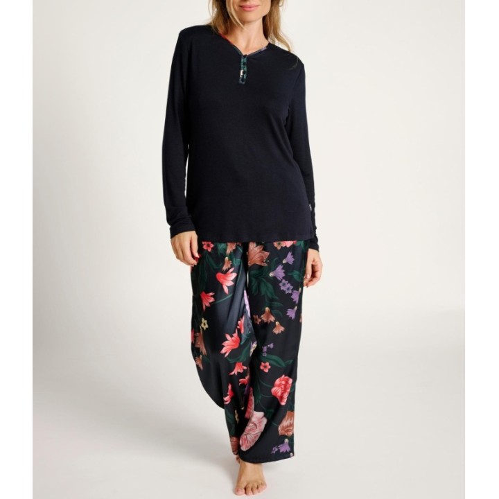 Pijama Mujer Invierno MUYDEMI 12011008 - Estampado Floral