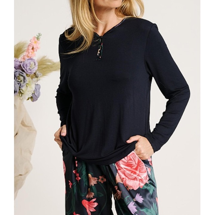 Pijama Mujer Invierno MUYDEMI 12011008 - Estampado Floral