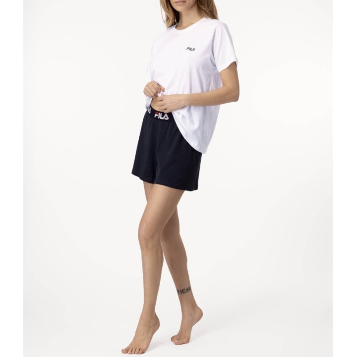 Pijama Mujer Fila FPS4180 Blanco/Marino