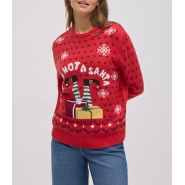 Jersey Navideño Mujer YSABEL MORA 70037 con Cascabeles