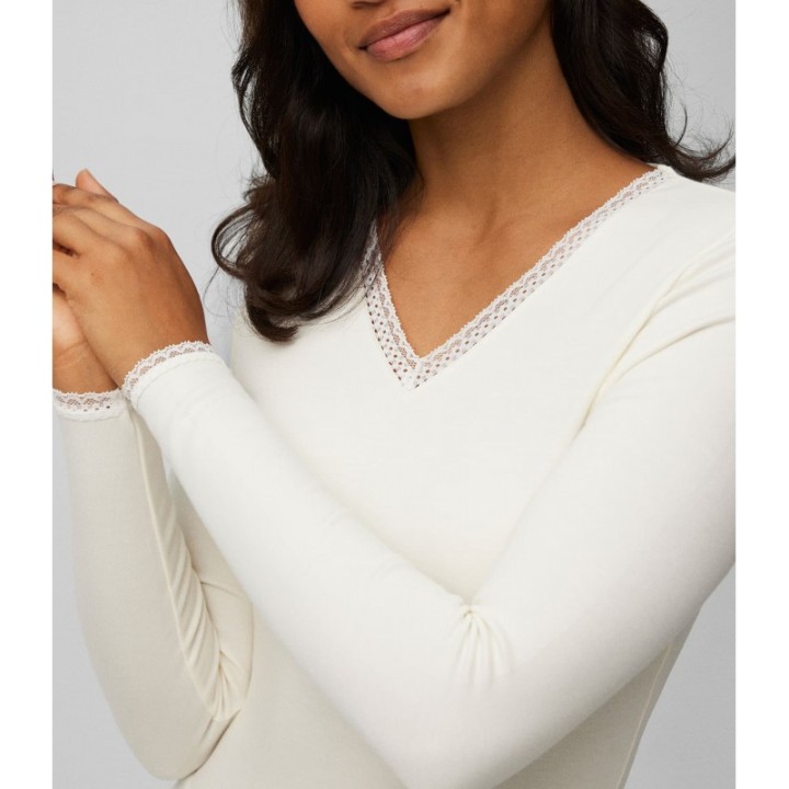 Camiseta Térmica Ysabel Mora 70018 - Mangas Largas y Cuello Pico