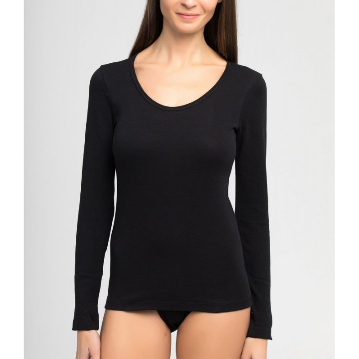 Camiseta Térmica Mujer Playtex THERMALTECH 4716 - Cuello Redondo Manga Larga