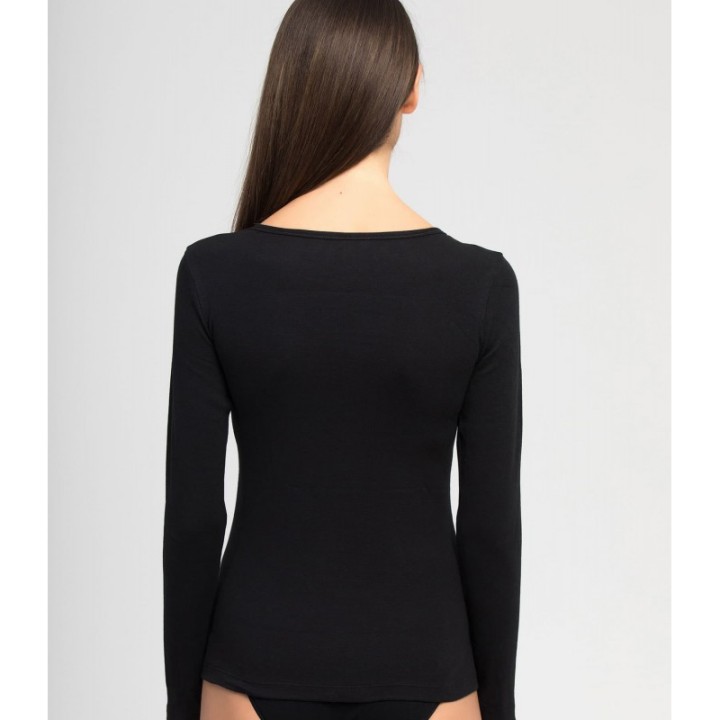 Camiseta Térmica Mujer Playtex THERMALTECH 4716 - Cuello Redondo Manga Larga