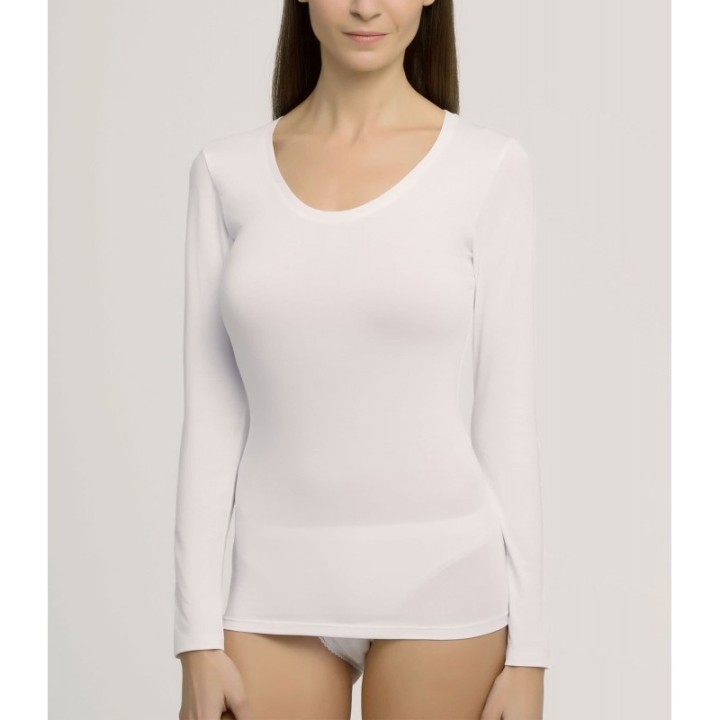 Camiseta Térmica Mujer Playtex THERMALTECH 4716 - Cuello Redondo Manga Larga
