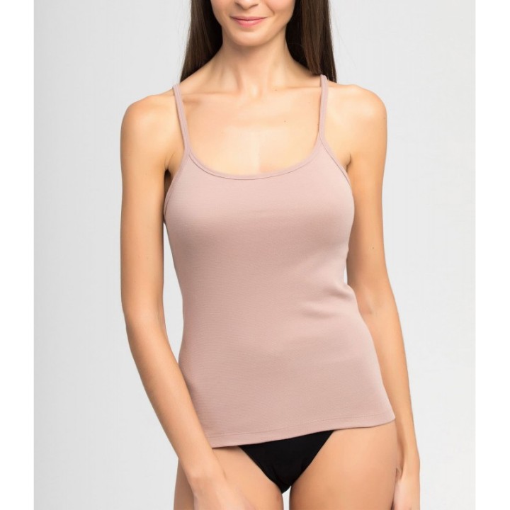 Camiseta Mujer Playtex 4786 - Algodón y Elastano sin Costuras