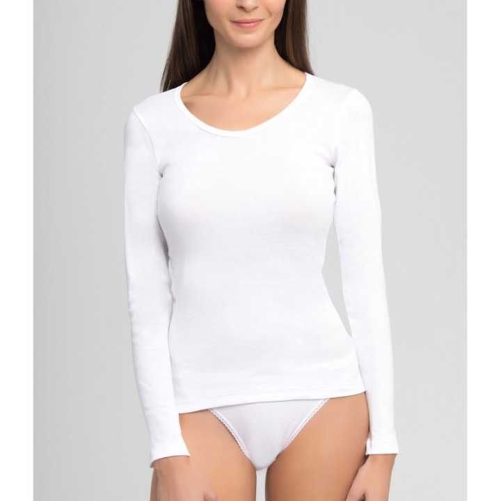 Camiseta Termal Mujer Playtex 4586 - Algodón y Elastano