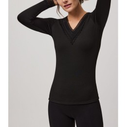 Camiseta Térmica Mujer YSABEL MORA 70012 Negro