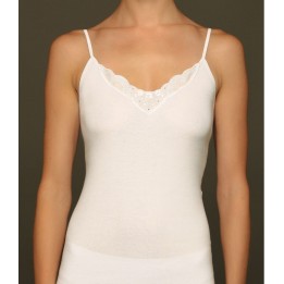 Camiseta de Tirantes Algodón AVET 7005 - Escote Bordado