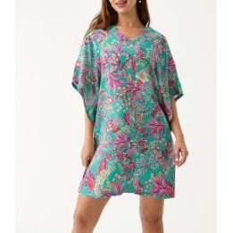 Caftán PROMISE S10907 - Turquesa Floral