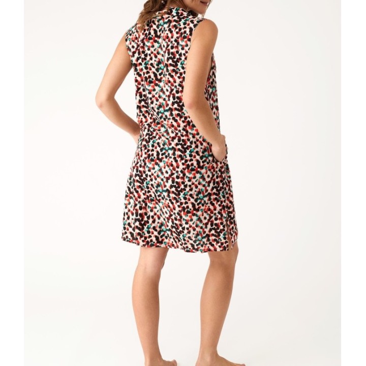 Vestido PROMISE S10537 - Vestido Camisero sin Mangas en Viscosa