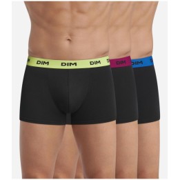 Pack 3 Boxershorts DIM 1005D Mix & Colors - Elastische Katoen