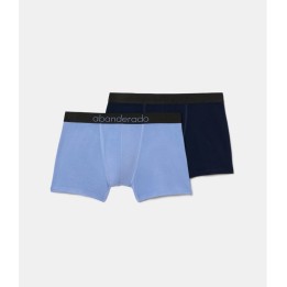 Pack 2 Boxer Abanderado Bambú C7M 1SV Azul oscuro / Lavanda