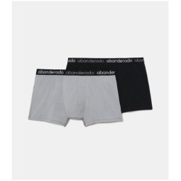 Pack 2 Bóxer Abanderado 596 1T0 Gris / Negro