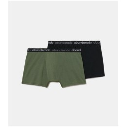 Pack 2 Boxer Abanderado 596 1TA Caqui / Preto