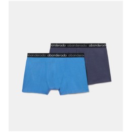 Pack 2 Boxer Abanderado 596 1SU Azul / Gris