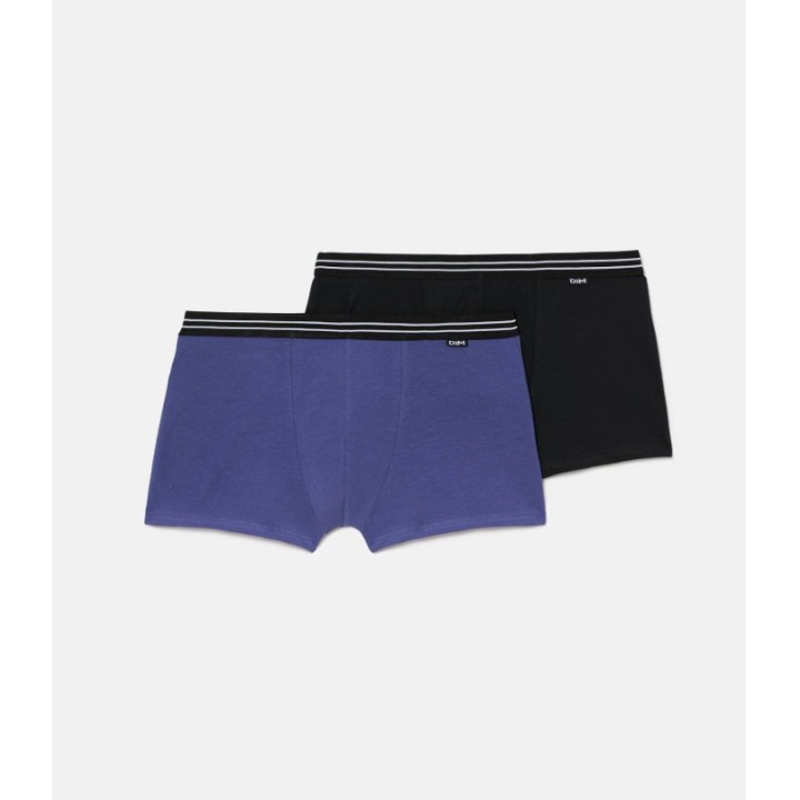 Pack 2 Boxer DIM 6578 Azul Turquesa/Negro