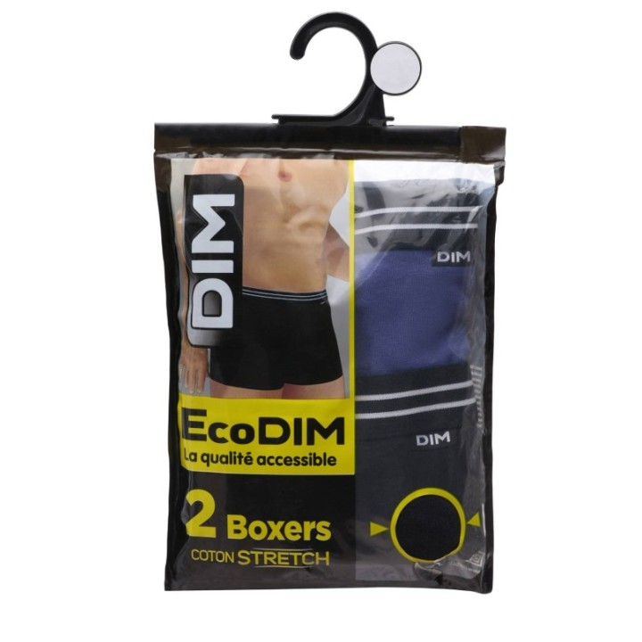 Pack 2 Boxer DIM 6578 Azul Turquesa/Negro