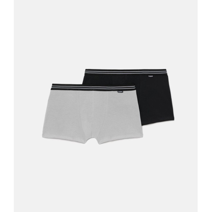 Pack 2 Boxer DIM 6578 Negro/Gris