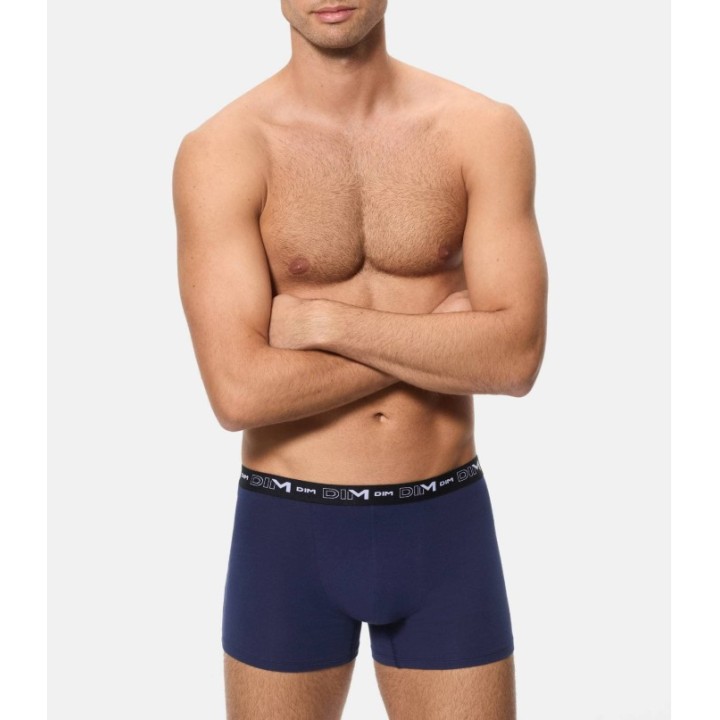 Pack 2 Boxer DIM 6596 ROUGE CHILI/BLEU B3H