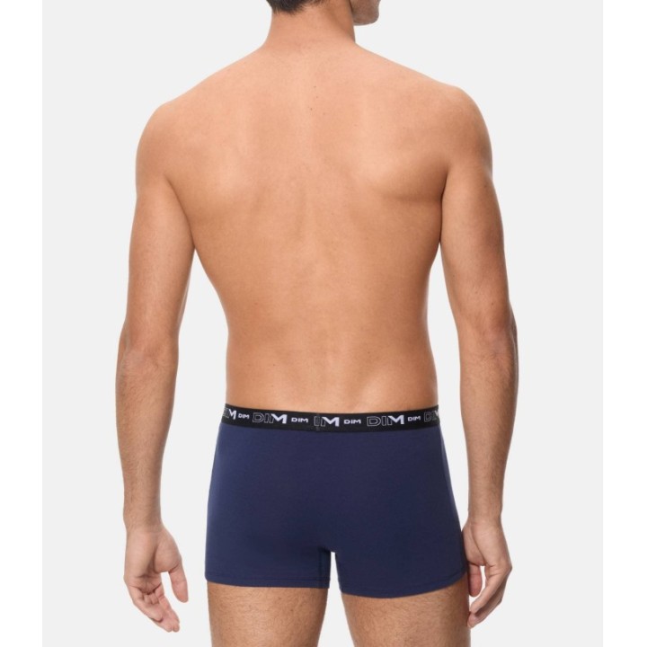 Pack 2 Boxer DIM 6596 ROUGE CHILI/BLEU B3H