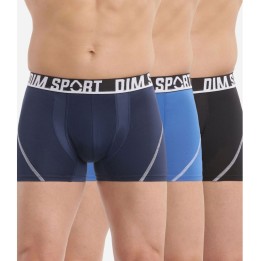 Pack 3 Boxer DIM SPORT MICRO 8EW Negro-Marino-Azul A9N