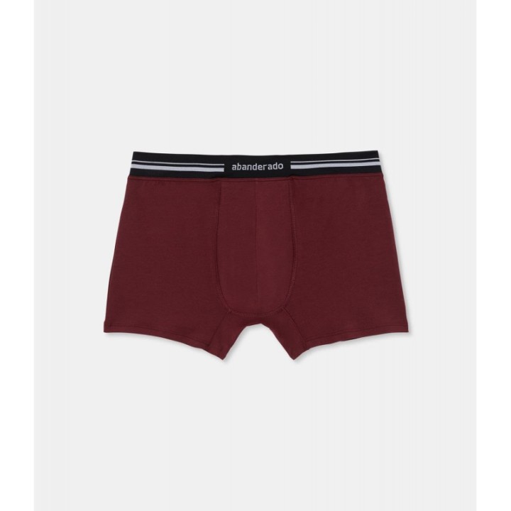Boxer Abanderado 77I VINO 1QK - Algodón Elástico con Cintura Extrasuave