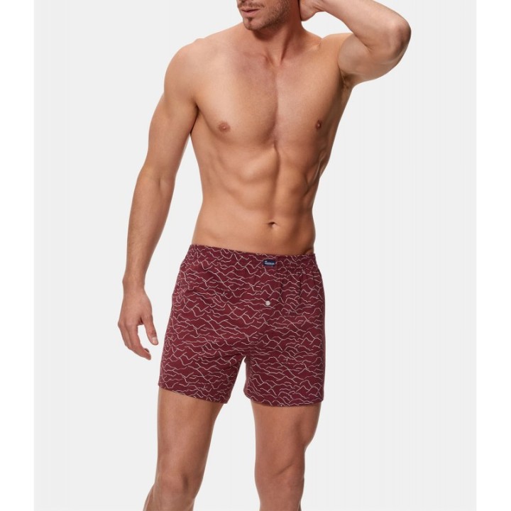 Pack 2 Boxer Abanderado 100% Algodón - Grana y Azul