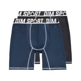 Pack 2 Boxer DIM SPORT MICRO Negro/Marino