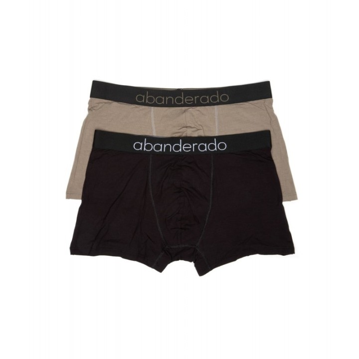 Pack 2 Boxer Abanderado Sensitive C7M 1OV NEGRO/KAKI