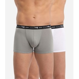 Pack 2 Boxer DIM 6596 Blanco/Gris