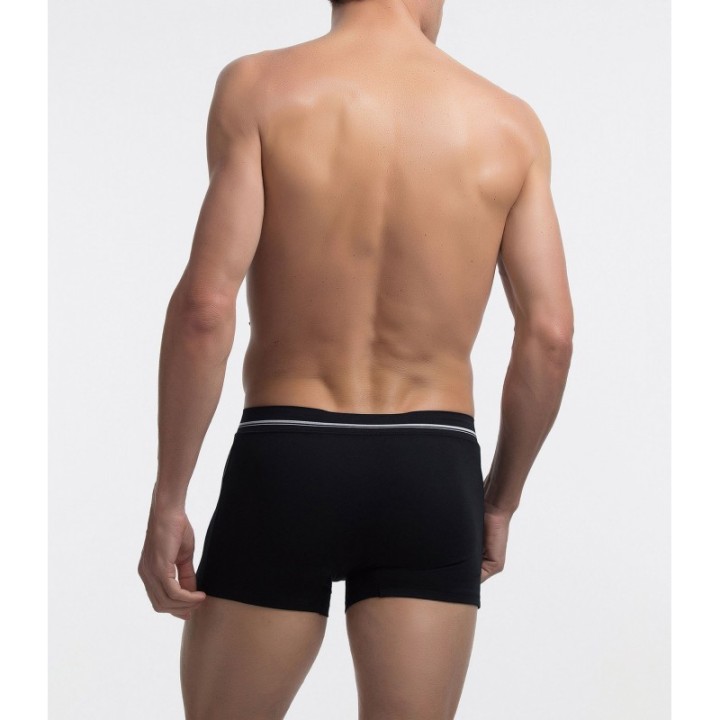 Boxer Abanderado 77I Negro - Algodón Elástico con Cintura Extrasuave