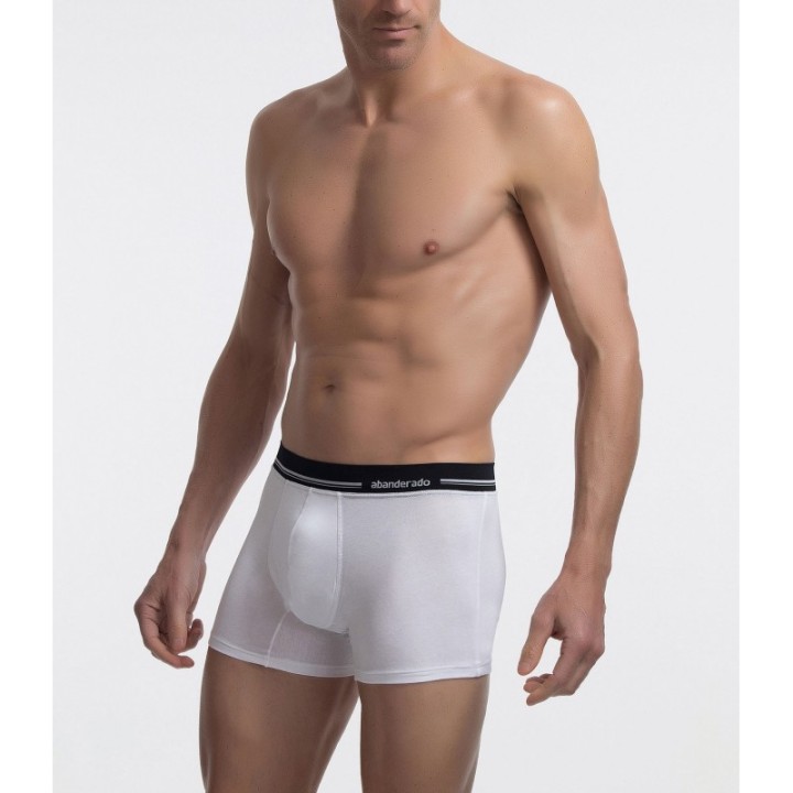 Boxer Abanderado 77I Blanco - Algodón Elástico Cintura Extrasuave