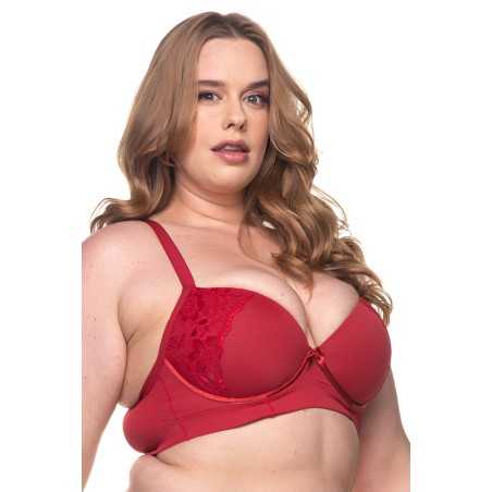 Plus size cross-back bra - Xiomara|Brasi