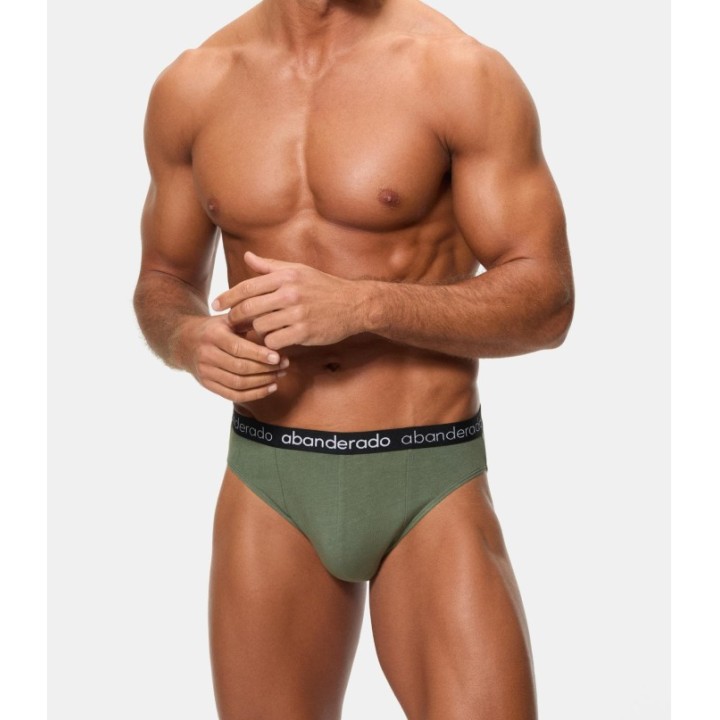 Abanderado 595 1TA - 2 kpl paksuslipsejä, khaki / musta