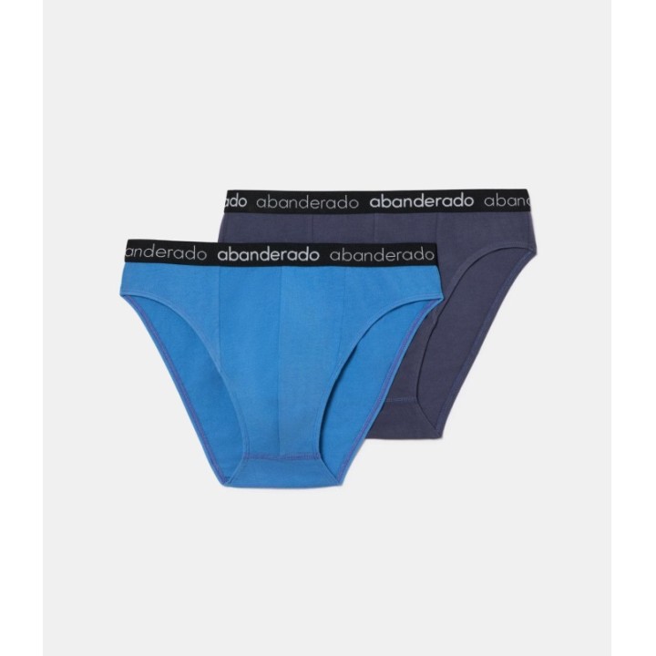 Pack 2 Slip Abanderado 595 1SU Azul / Gris